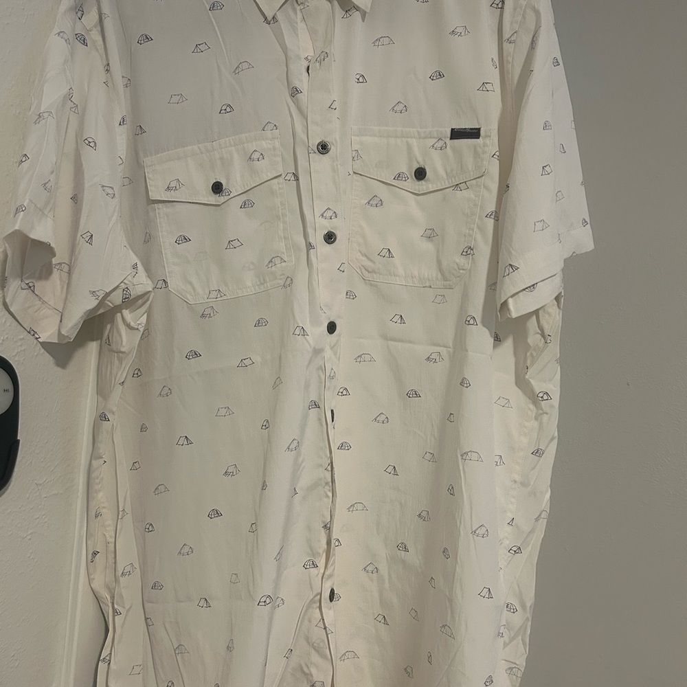 Lot of eight men’s Nike, under armor, Eddie Bauer, Columbia polos and shirts